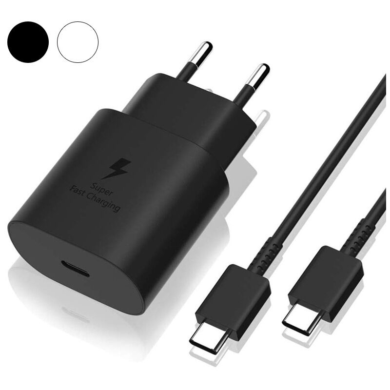foto del prodotto tonchean caricabatterie rapido samsung 25w, cavo usb tipo c, caricabatterie ultra rapido compatibile con samsung galaxy s22 plus s22 ultra s21 fe