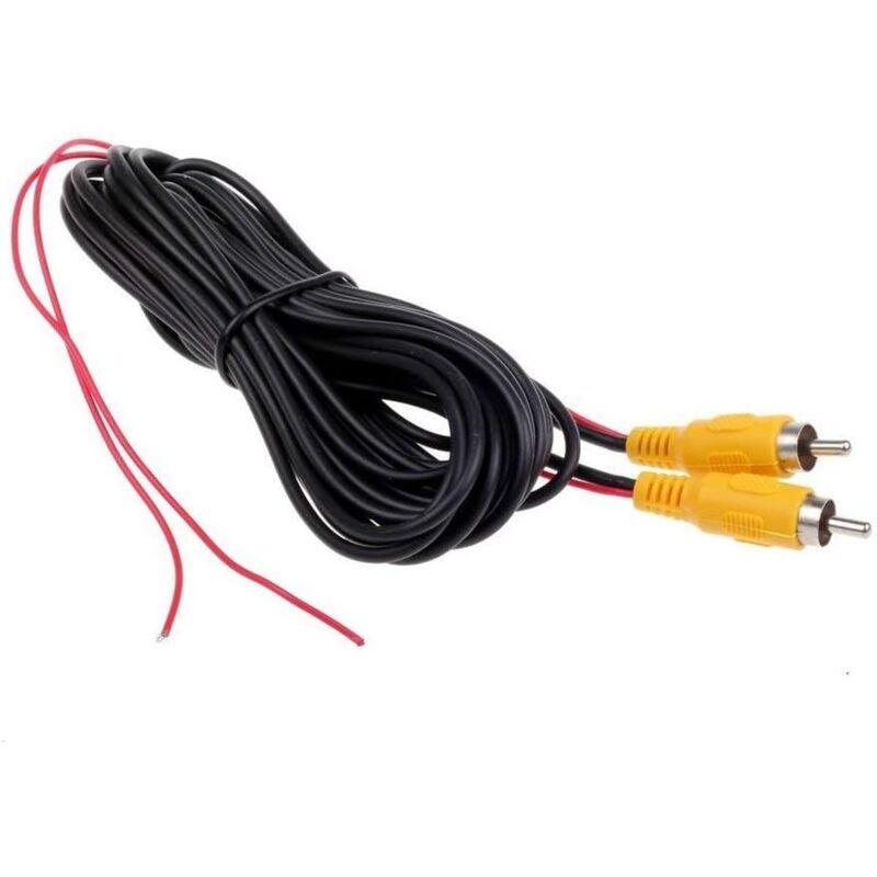foto del prodotto tonchean cavo di prolunga video da 6 m con connettore rca, connettore phono per cavo di rilevamento retromarcia auto, rosso