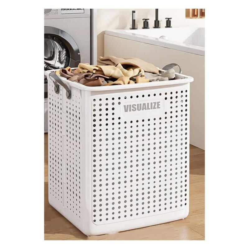 foto del prodotto tonchean cesto portabiancheria pieghevole, cesto portabiancheria portatile, cesto portaoggetti per la casa di grande capacit , cesto portaoggetti