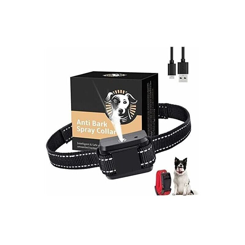 foto del prodotto tonchean collare antiabbaio per cani, spray antiabbaio alla citronella per collare per cani, collari da addestramento ricaricabili e sicuri