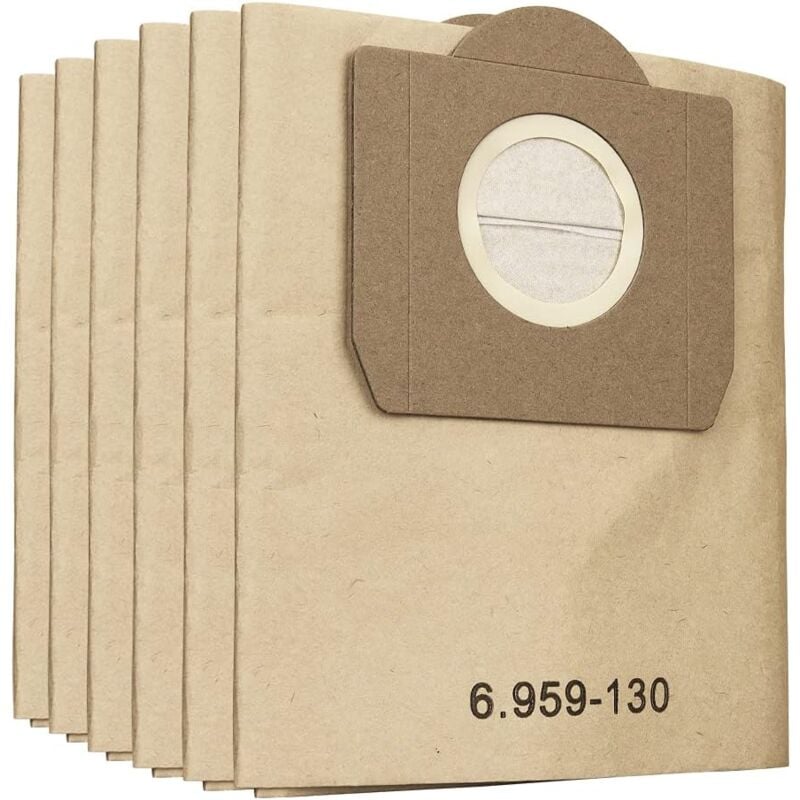 foto del prodotto tonchean confezione da 15 sacchetti filtro in carta per aspirapolvere k rcher 6.959 130.0, wd3 sacchetti filtro in carta sacchetti in carta per