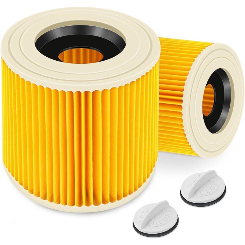 foto del prodotto tonchean confezione da 2 filtri a cartuccia per k rcher wd3 premium, wd2, wd3, wd3p, mv2, mv3 filtro wd3 filtro di ricambio per