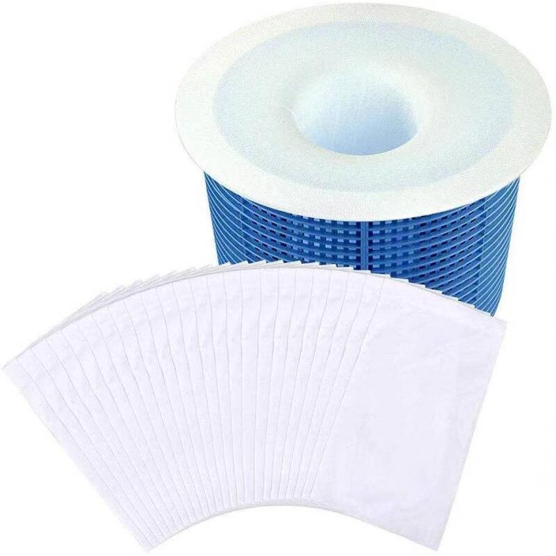 foto del prodotto tonchean confezione da 30 calze filtranti per skimmer da piscina calze filtranti per piscina, filtri, coperture per skimmer skimmer ideale per