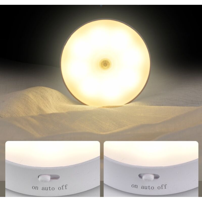 foto del prodotto tonchean confezioni di luci notturne ricaricabili con sensore di movimento, luce notturna a led automatica da parete, lampada notturna per bambini
