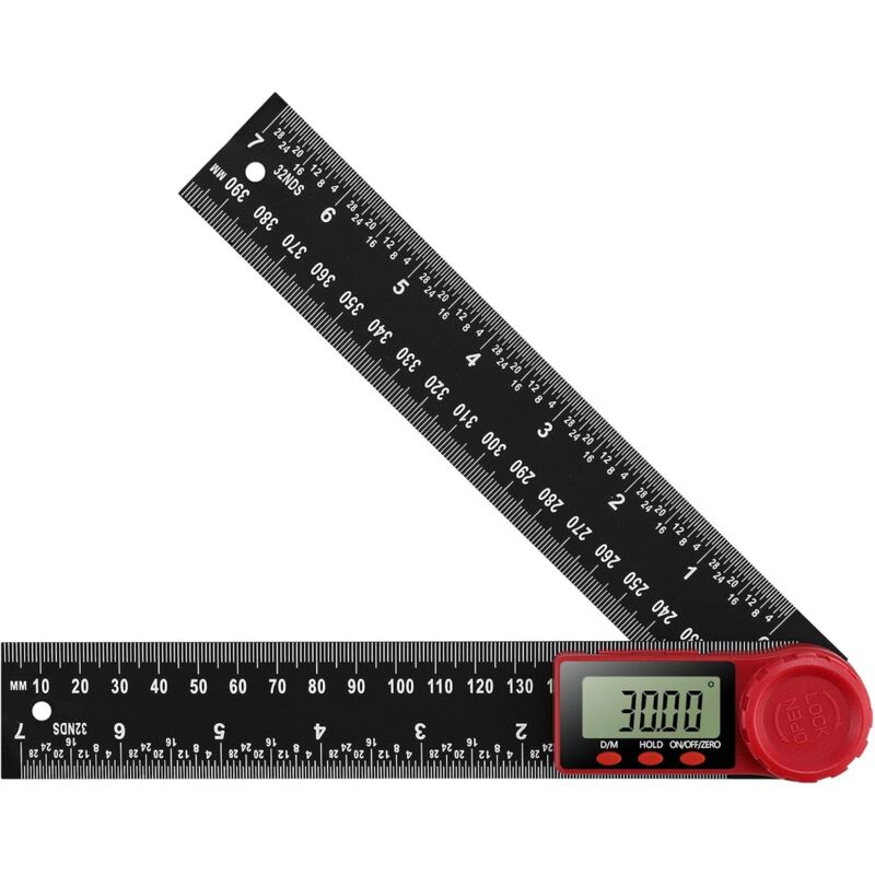 foto del prodotto tonchean contachilometri goniometro digitale righello angolare digitale goniometro digitale a 360 con ampio display lcd strumento di misurazione