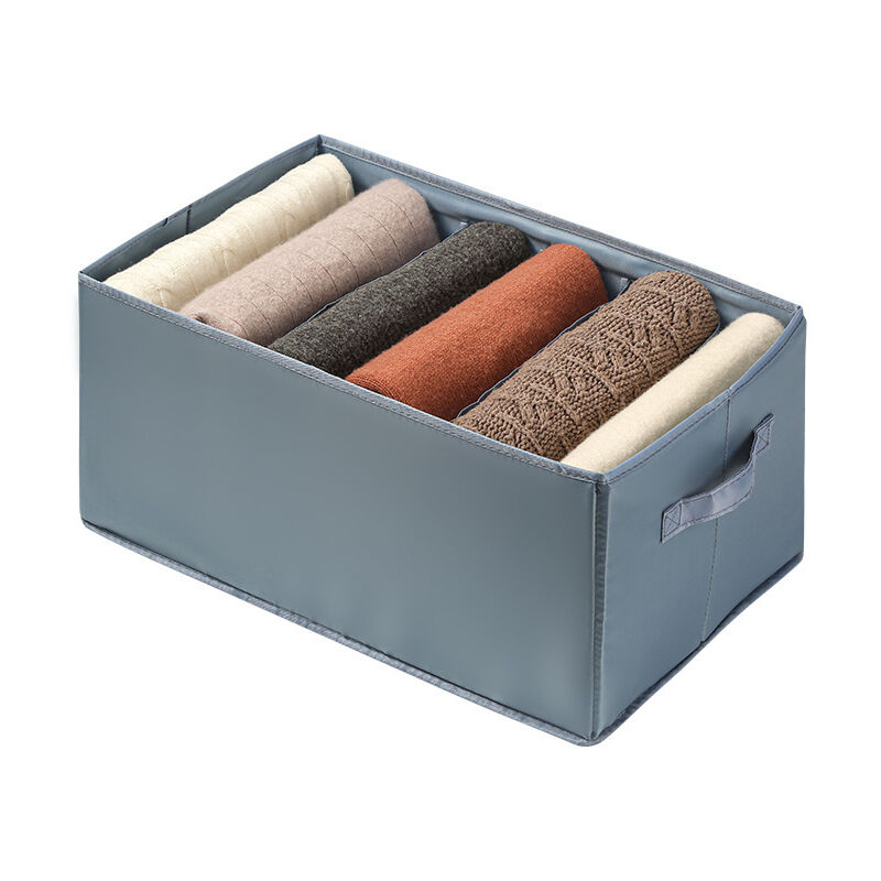 foto del prodotto tonchean contenitori portaoggetti da 3 pezzi per jeans vestiti per adulti o bambini, organizer per cassetti con scomparti, contenitore per