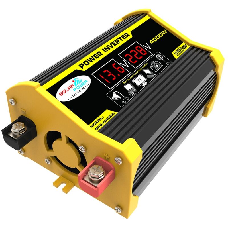 foto del prodotto tonchean convertitore di tensione sinusoidale corretta ad alta frequenza, potenza di picco 4000 w, convertitore di potenza da 12 v cc a 220 v ca,