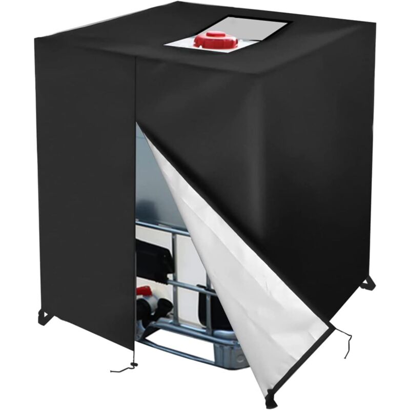 foto del prodotto tonchean copertura per serbatoio ibc 800l antipioggia con cerniera antivento anti uv 420d antistrappo