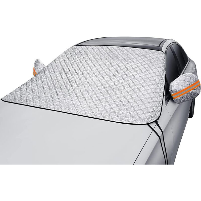 foto del prodotto tonchean copertura ultra spessa per parabrezza auto, resistente a neve, ghiaccio, sole, polvere, raggi uv e acqua. si adatta perfettamente ad auto