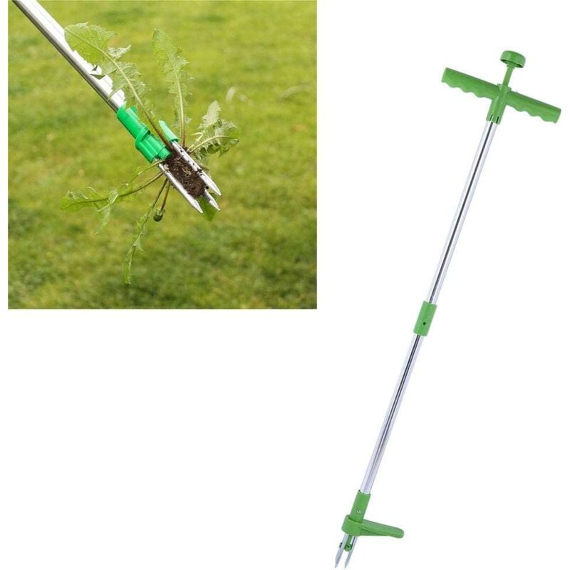 immagine 0 del prodotto tonchean diserbante verticale, estirpatore portatile con 3 artigli a manico lungo, estirpatore di radici per erbacce da giardino, utensile manuale