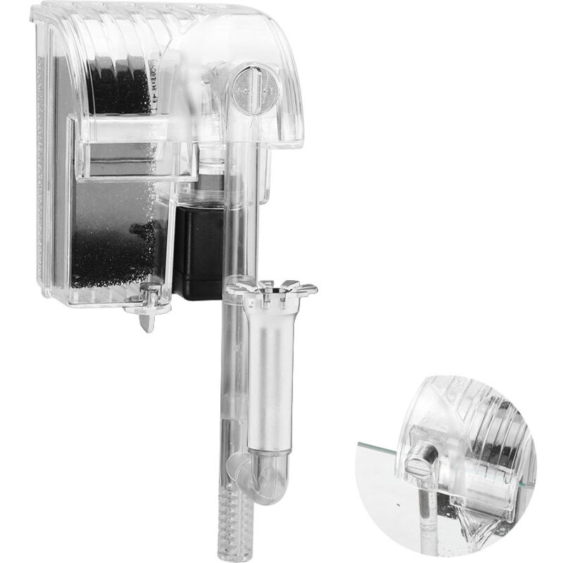 foto del prodotto tonchean filtro per acquario con cascata, filtro per acquario sospeso, filtro per acquario, pompa per ossigeno sommergibile dh06 1