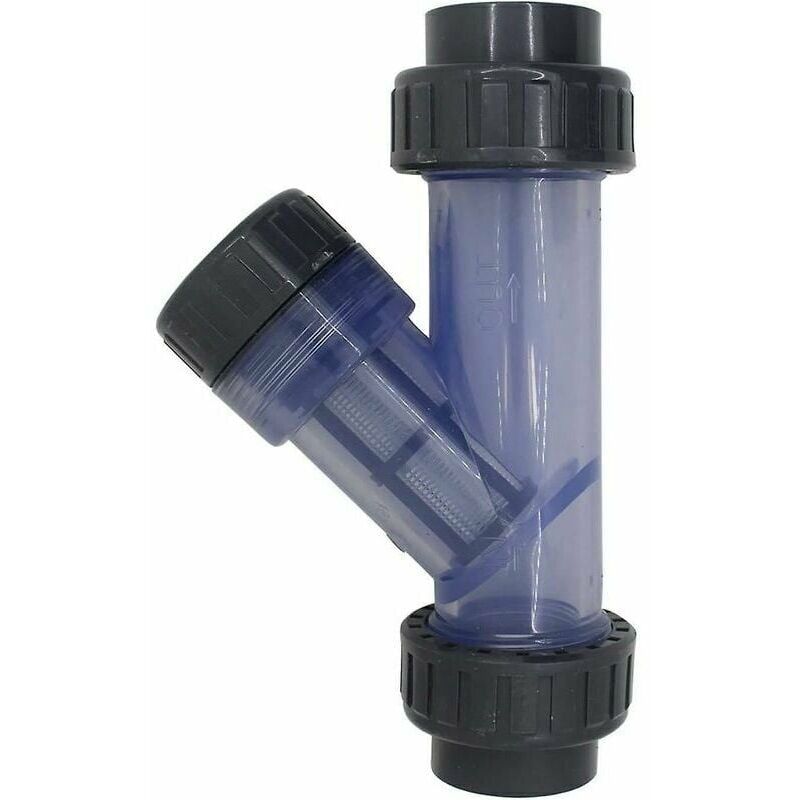 foto del prodotto tonchean filtro per tubi in pvc filtro a maglie tipo y filtro tubolare in pvc per irrigazione acquario dn20 25 mm 