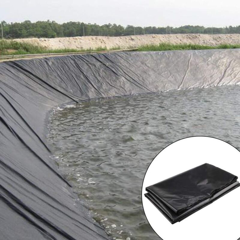 foto del prodotto tonchean foglio di gomma nera resistente 2 m x 3 m rivestimento per laghetti per pesci piscine da giardino membrana hdpe