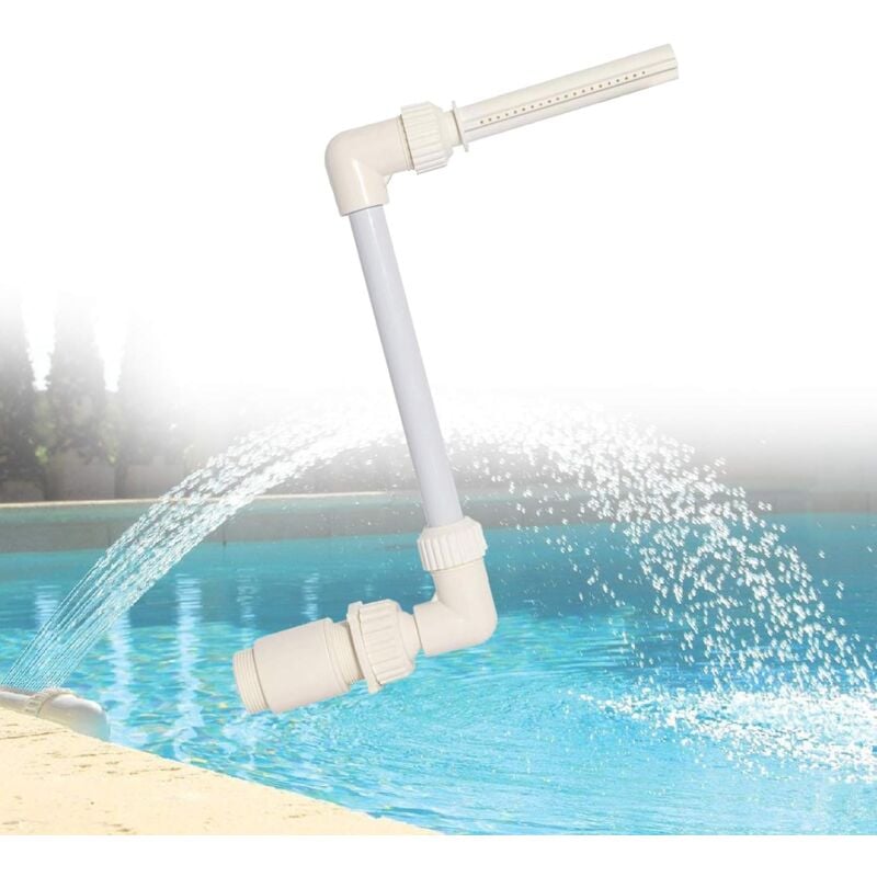 foto del prodotto tonchean fontana a cascata per piscina, fontana per piscina fuori terra, spruzzatore di raffreddamento regolabile in altezza, fontana a getto per