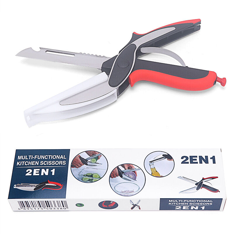 foto del prodotto tonchean forbici da cucina resistenti e staccabili 2 in 1 forbici multiuso con lame in acciaio inossidabile per pollo, pollame, pesce, carne,