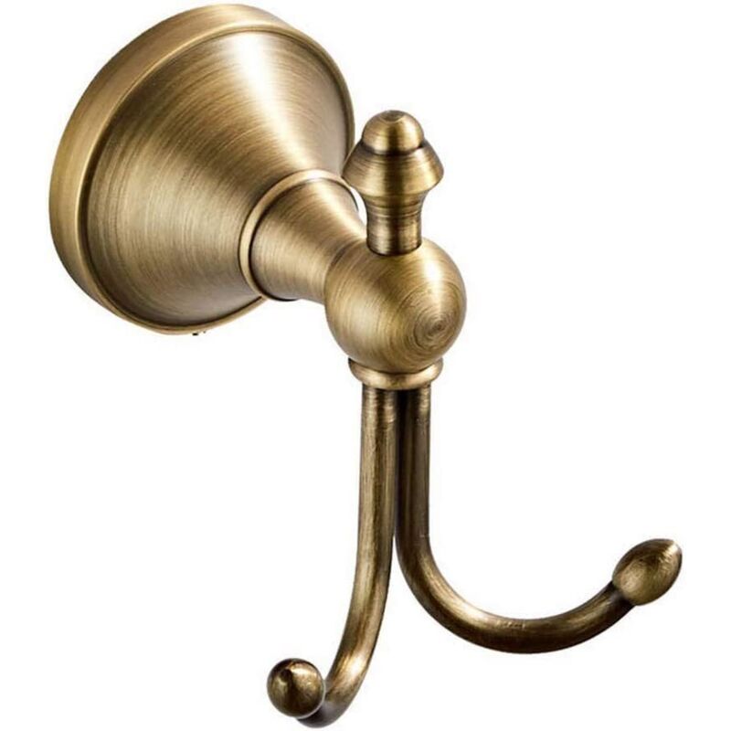 foto del prodotto tonchean gancio per asciugamani in ottone anticato in stile vintage appendiabiti e porta accappatoio a parete