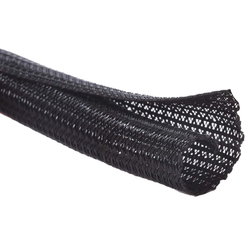 foto del prodotto tonchean guaina per cavi auto chiudente da 13 mm 3 m, copricavo, gestione cavi per computer, automotive, nero