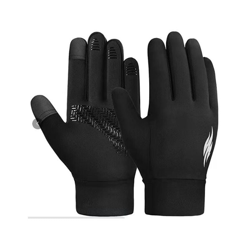 foto del prodotto tonchean guanti da maneggio, guanti da ciclismo invernali per ragazzi e ragazze, guanti termici antiscivolo touch screen per sci, calcio, campeggio
