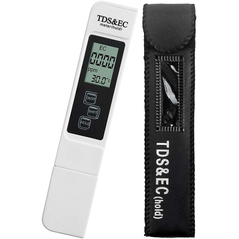 foto del prodotto tonchean il tester tds digitale multifunzionale 3 in 1 misura tds, ec e temperatura con ampio display lcd digitale per monitorare la qualit 