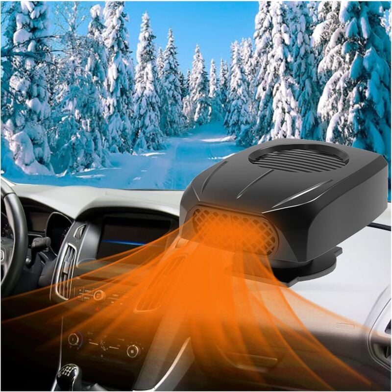 foto del prodotto tonchean in 1 riscaldatore per auto, sbrinatore per riscaldatore per auto da 12 v riscaldamento rapido con sfera universale regolabile e due