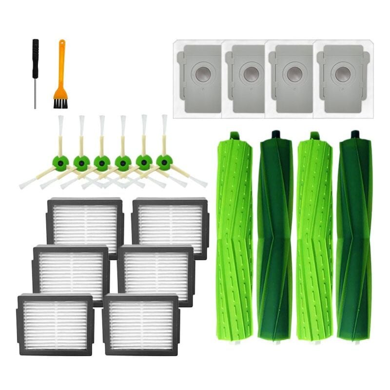 foto del prodotto tonchean kit accessori per aspirapolvere irobot roomba e5 e5154 e6 i3 i7 i7156 i8, filtro hepa, rullo, spazzola laterale, parti di ricambio