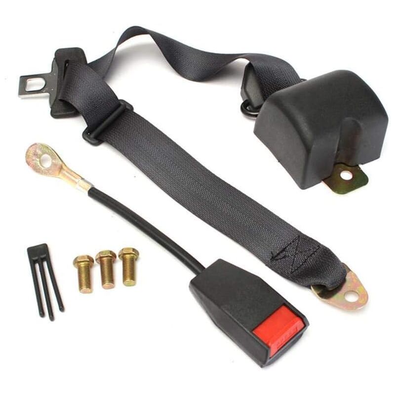 foto del prodotto tonchean kit cintura di sicurezza regolabile a 3 punti kit cintura di sicurezza retrattile a due posti kit imbracatura universale estensione