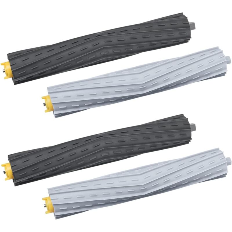 foto del prodotto tonchean kit di 2 spazzole in gomma per aspirapolvere robot irobot serie 800 e 900, spazzola a rullo di ricambio per roomba 850 860 861 866 870 880