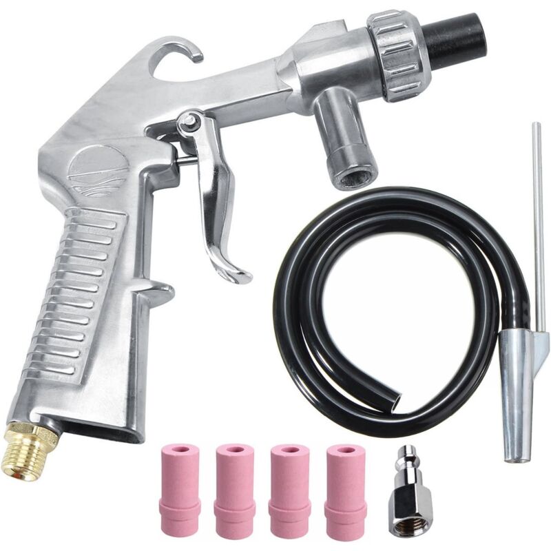 foto del prodotto tonchean - kit di sabbiatura pistola per sabbiatura con alimentazione a sifone ugello per la rimozione della ruggine sabbiatura abrasiva per cabine di sabbiatura