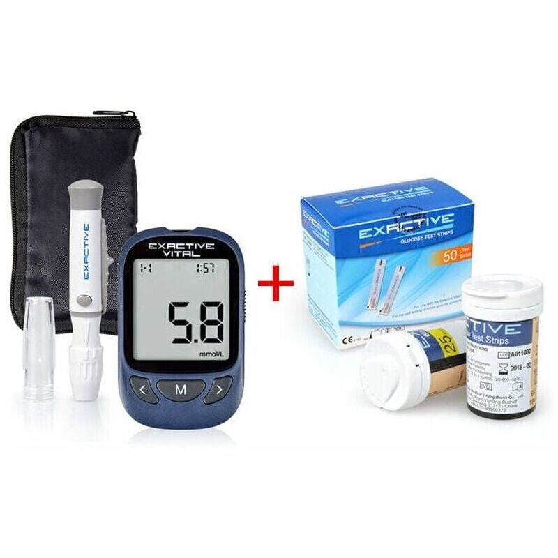 foto del prodotto tonchean kit per il test della glicemia, misuratore della glicemia per il diabete con 50 strisce reattive