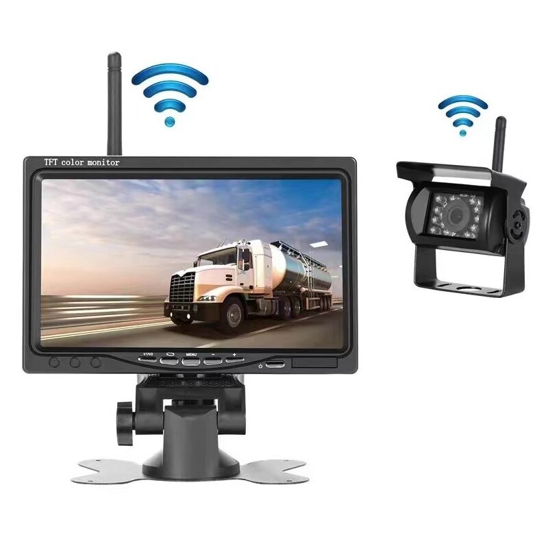 foto del prodotto tonchean kit telecamera di retromarcia wireless monitor lcd da 7 kit sistema di parcheggio con telecamera per visione notturna impermeabile da