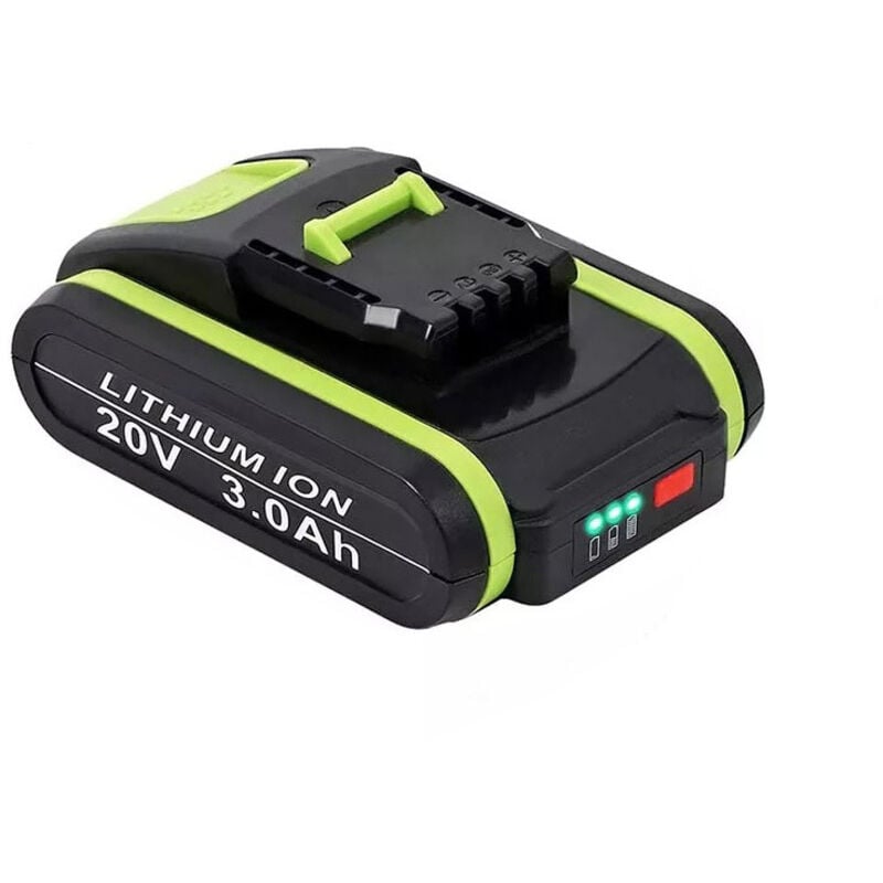 foto del prodotto tonchean la batteria al litio sostituisce la batteria per elettroutensili worx 20v 3ah wa3551 wg169 wa3516 3x372