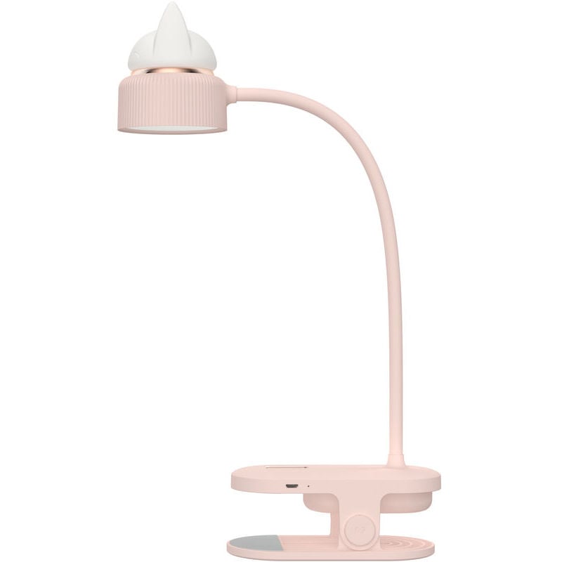 foto del prodotto tonchean lampada a clip flessibile con luce notturna con batteria ricaricabile usb lampada da lettura a led e luce da lettura rosa