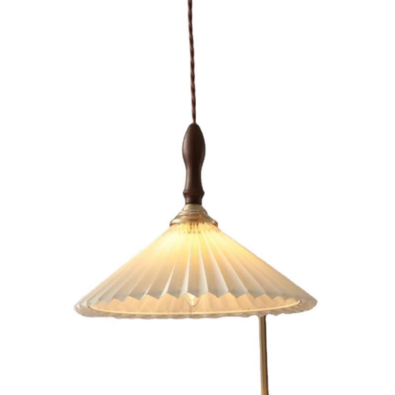 foto del prodotto tonchean lampada a sospensione da soffitto in stile loft in ottone e rame in stile industriale vintage con base e27 e cupola in vetro trasparente