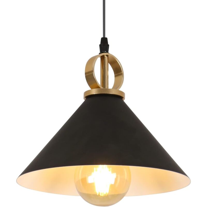 foto del prodotto tonchean lampada a sospensione industriale vintage, lampada a sospensione retr in metallo e27 edison lampada da soffitto di design per soggiorno,