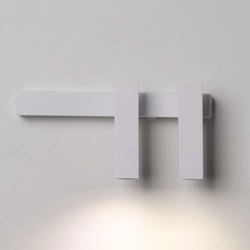 foto del prodotto tonchean lampada da parete a led per interni, luce bianca calda, design semplice, nori spazzolato per camera da letto, soggiorno e bagno