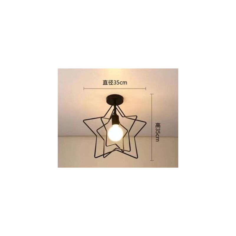 foto del prodotto tonchean lampada da parete geometrica in ferro battuto per soggiorno, cucina, soppalco, sala da pranzo, bar lampadina non inclusa , luce bianca