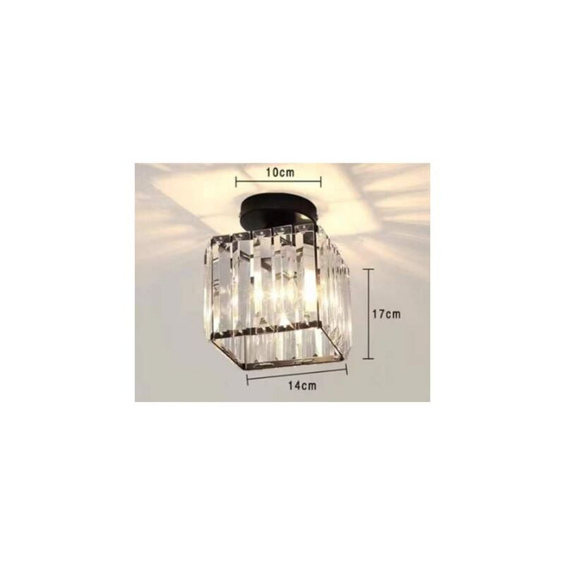 foto del prodotto tonchean lampada da parete geometrica in ferro battuto per soggiorno, cucina, soppalco, sala da pranzo, bar lampadina non inclusa , luce quadrata