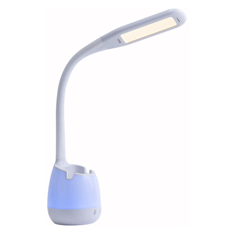 foto del prodotto tonchean lampada da scrivania flessibile, lampada ricaricabile con luce notturna colorata 3 modalit e 3 livelli. controllo touch luminosit 
