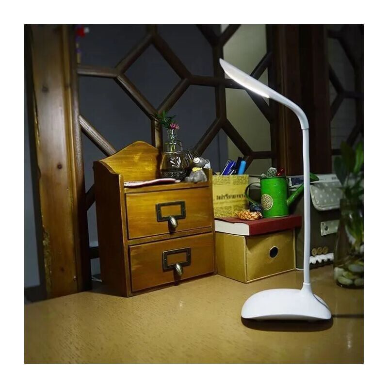 foto del prodotto tonchean lampada da scrivania lampada da scrivania a led 3 livelli di luminosit 18 led bianco