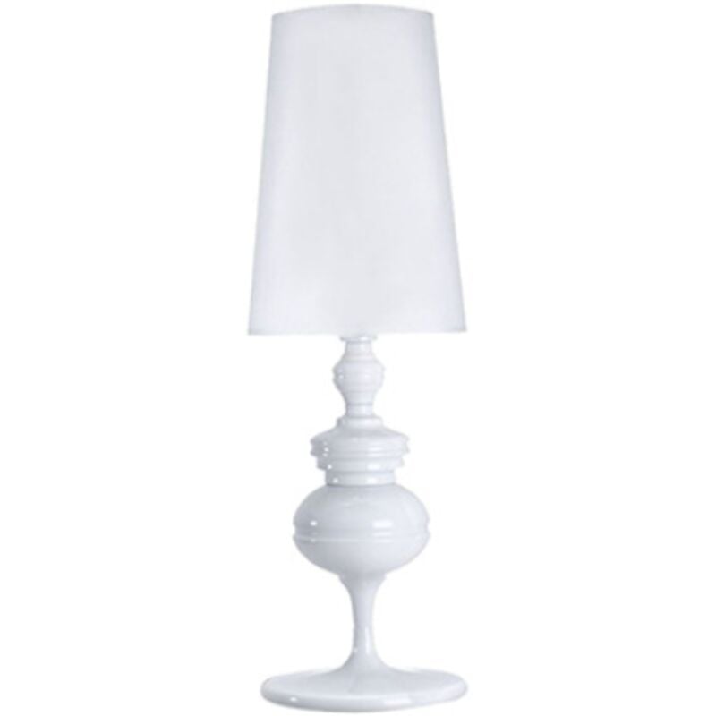 foto del prodotto tonchean lampada decorativa in stile europeo per soggiorno, lampada da tavolo, lampada da comodino, bianco medio, 20 x 57 cm