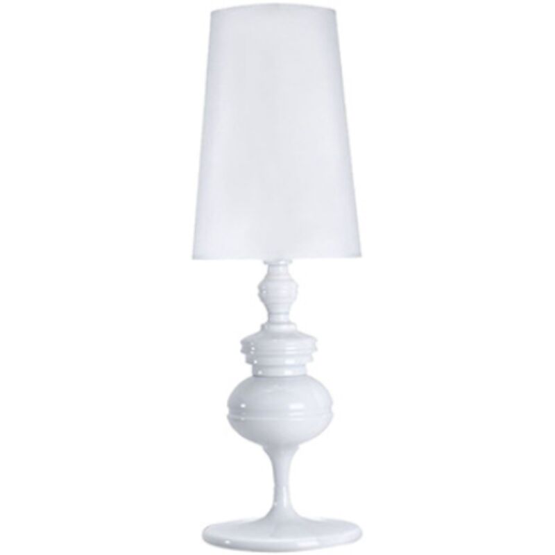 foto del prodotto tonchean lampada decorativa in stile europeo per soggiorno, lampada da tavolo, piccola lampada da comodino bianca 15x46cm
