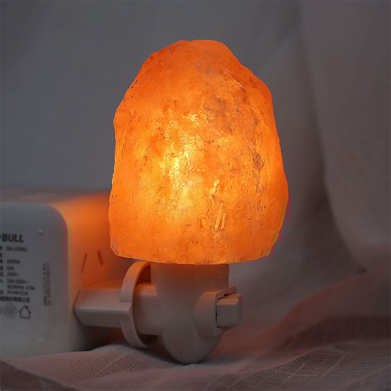 foto del prodotto tonchean - lampada di sale dell'himalaya in cristallo naturale da 15 w e 400 g con luce notturna [classe energetica a+]