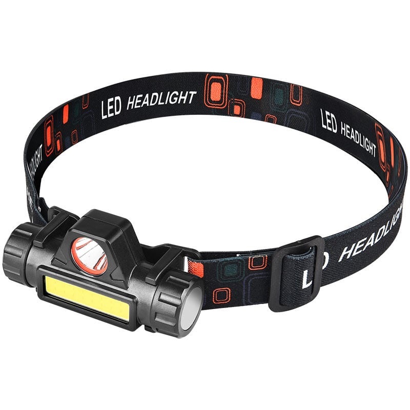 foto del prodotto tonchean lampada frontale, lampada frontale a led, lampada frontale portatile con ricarica usb per campeggio, pesca notturna e ciclismo