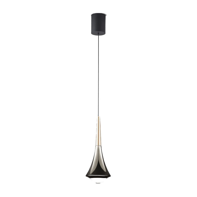 foto del prodotto tonchean lampadario moderno semplice da comodino per camera da letto, sollevabile, dimmerabile a tre colori, nero perla