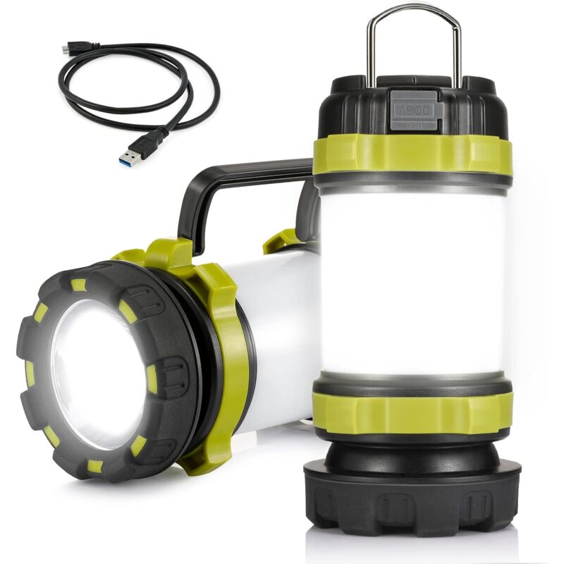 foto del prodotto tonchean lanterna da campeggio ricaricabile da 3600 mah, torcia led multifunzionale leggera, power bank a 4 modalit , lanterna da campeggio