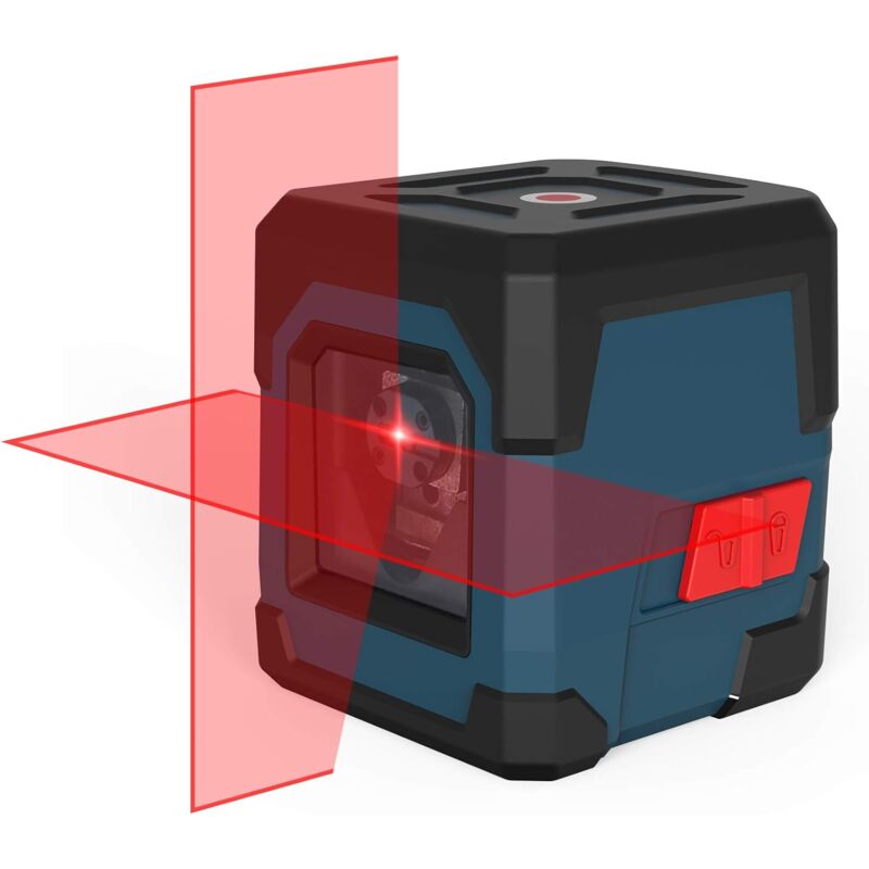 foto del prodotto tonchean livello laser, laser a croce autolivellante da 15 m 0,2 mm m, linea laser rossa orizzontale e verticale girevole antiurto da 1 m,