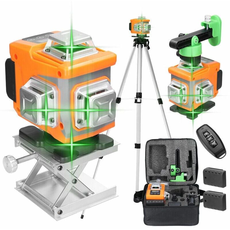 foto del prodotto tonchean livello laser multifunzionale a 16 linee, funzione autolivellante a 3 assi, adesivo omnidirezionale per parete, pavimento, orizzontale,