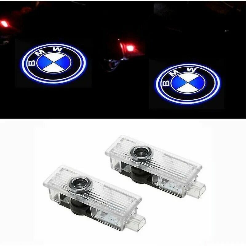 foto del prodotto tonchean luce di benvenuto adatta per auto bmw, luce di proiezione laser a led, luce di atmosfera modificata, 2 pezzi