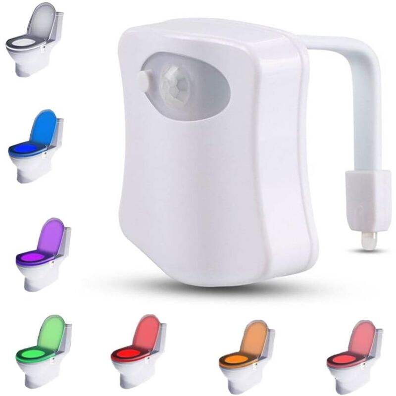 foto del prodotto tonchean luce led per wc luce con sensore di movimento per wc e bagno luce notturna con 16 colori diversi
