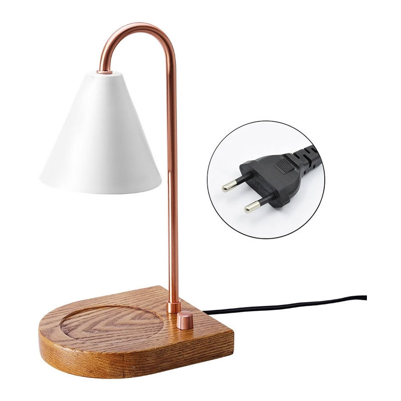 foto del prodotto tonchean luce notturna con base in legno, lampada per aromi senza fiamma, con luminosit regolabile, bianca